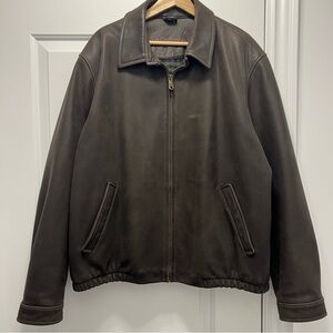 Columbia Dark Brown Leather Jacket